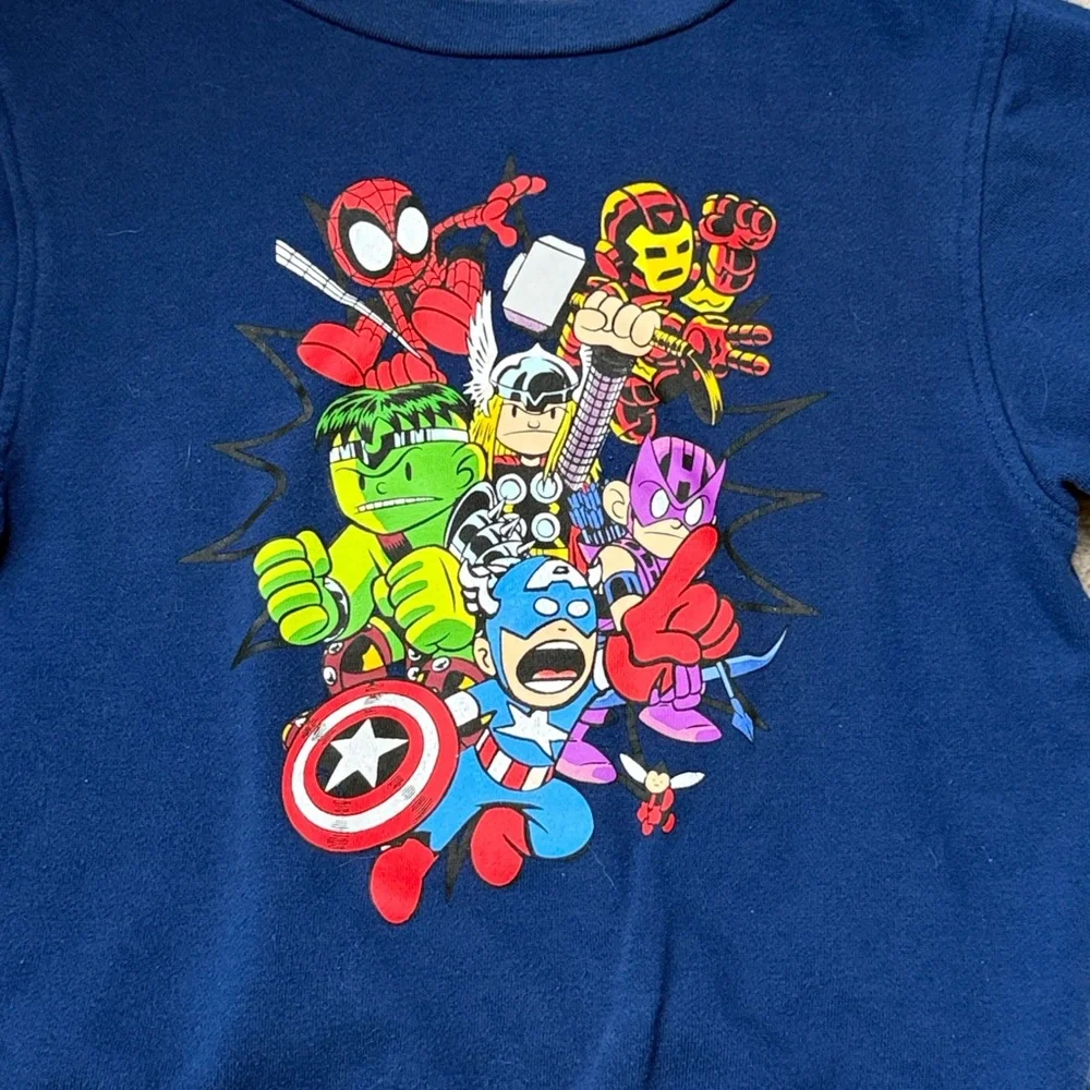Disney Marvel Avengers superhero sweatshirt boys small preppy school winter